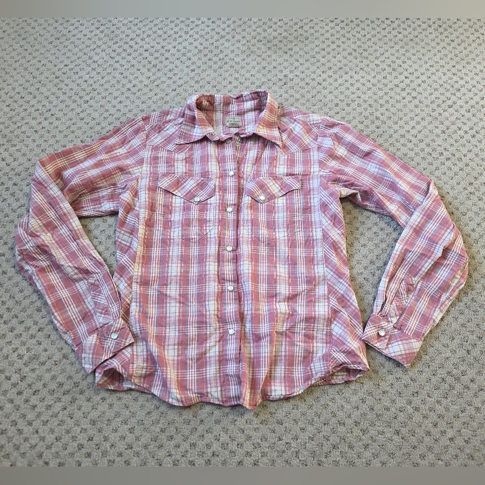 Filson Pink Plaid Women's Top